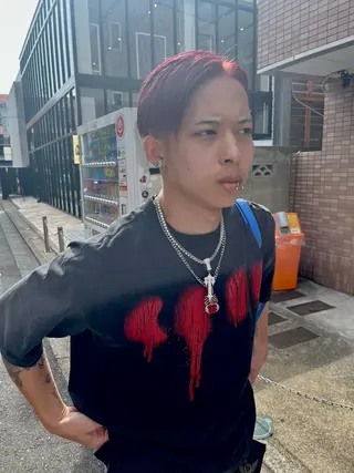 ミディアム カラー メンズ KAH所属・Koichi Satoのヘアスタイル