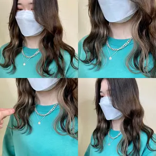 セミロング カラー ヘアアレンジ ekolu北梅田店所属・梅田中崎町髪質改善 /オキヒロト/エコルのヘアスタイル