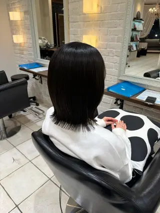 ミディアム 🩵RIKO🩵 透明感カラー🫧のヘアスタイル