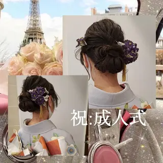 セミロング ヘアアレンジ eN°byyoureshair所属・🎀トップスタイリ スト湯川響🎀のヘアスタイル