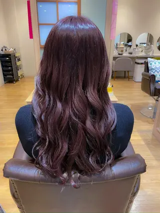 ロング カラー 高嶋 憂蘭々のヘアスタイル