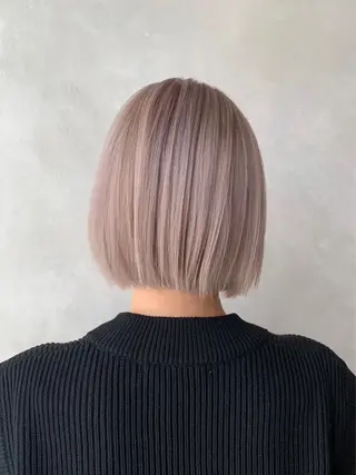 ミディアム カラー 渋谷/レイヤーボブ・ 透明感カラーしょうごのヘアスタイル