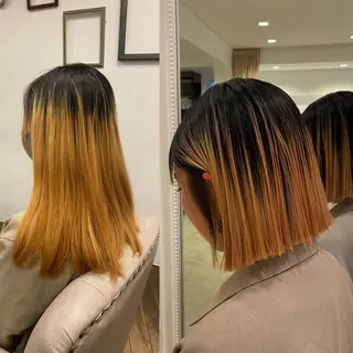 ミディアム カラー 谷合 貴志のヘアスタイル