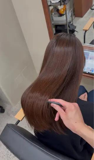 髪質改善ストレート/ 佐々木直輝のヘアスタイル