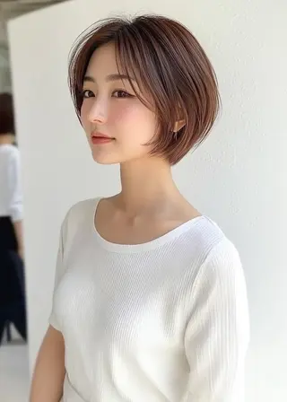 ショート 美髪×縮毛矯正 水上真由美😘のヘアスタイル