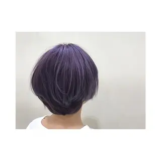 ショート カラー AMI ウルフパーマ/メンズのヘアスタイル