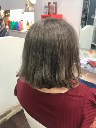 ミディアム カラー オーストヘアー ミコ所属・岩谷/ブリーチ 🫧透明感カラーのヘアスタイル