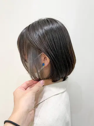 ミディアム カラー 縮毛矯正/髪質改善 /韓国風　山川春輝のヘアスタイル