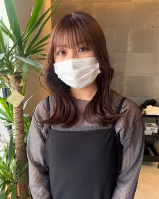 セミロング カラー カラーモデル募集♥️ 玲奈のヘアスタイル