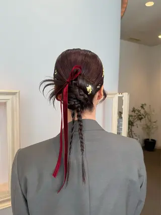 ヘアアレンジ 🍪ﾖｼｲﾊﾙﾈ🍪 ﾗﾍﾞﾝﾀﾞｰｶﾗｰのヘアスタイル