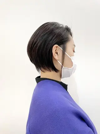 ショート newline銀座所属・👑銀座ショート/ 絶壁補正/金子涼👑のヘアスタイル