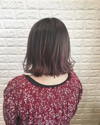 ミディアム カラー ヘアアレンジ 🌿‬ ܸAir 透明感🌱西村知佳のヘアスタイル