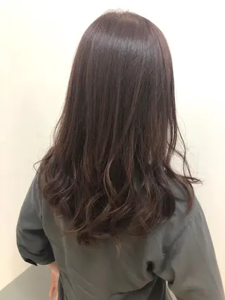 セミロング カラー OFF YUYAのヘアスタイル