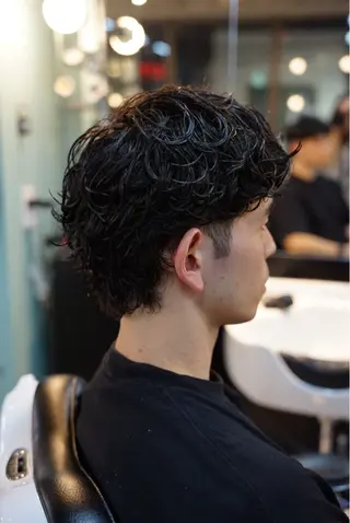 ミディアム TIGHT SWAG  BARBERWORKS三軒茶屋所属・TIGHTSWAG ジュネのヘアスタイル