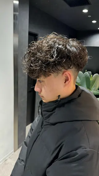 ショート パーマ メンズ特化⚡️パーマ テッタのヘアスタイル