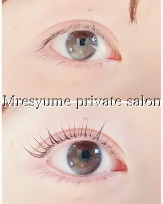 マツエク・マツパ Mresyume MAYUのマツエク・マツパデザイン