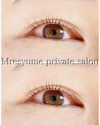 マツエク・マツパ Mresyume MAYUのマツエク・マツパデザイン