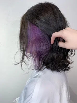 ミディアム カラー _WHITE 天神店 YUMEKA🐻のヘアスタイル