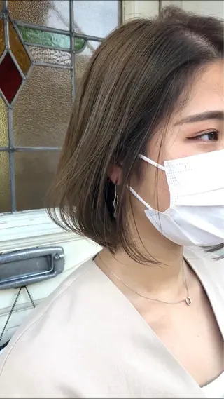 ショート カラー h a k u 大倉 卓人のヘアスタイル