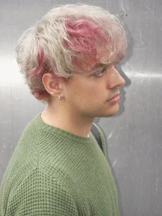 ミディアム カラー メンズ メンズカット/ スパイキーショートのヘアスタイル