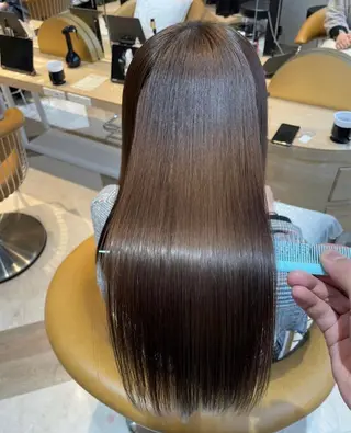 ロング カラー ❤️ブリーチなし💚 ダブルカラー平野実花のヘアスタイル