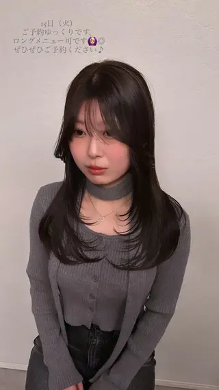 ロング ﾔﾏｼﾀ ﾘﾘのヘアスタイル