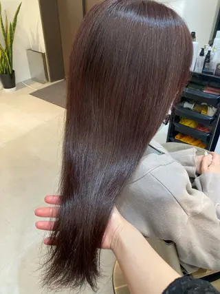 ロング ✨色持ちの良い艶 カラー✨蟹江真世のヘアスタイル