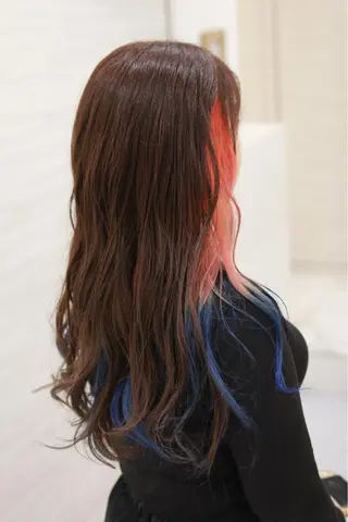 ロング カラー 斉藤 貴也のヘアスタイル