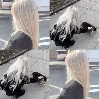 ロング カラー 💘韓国カラー💘 クルミのヘアスタイル