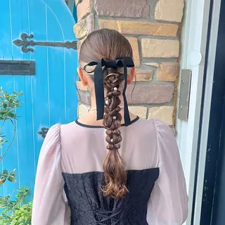 ロング ヘアアレンジ 伊藤 玲衣のヘアスタイル