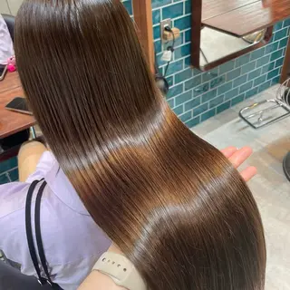 ロング ボブ/縮毛矯正/レイ ヤー♡Natsukiのヘアスタイル