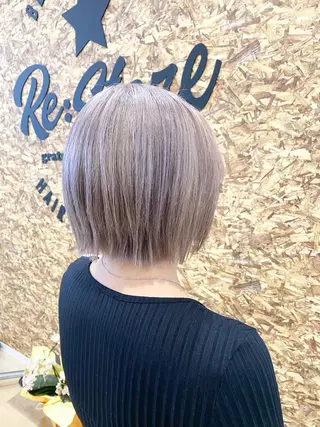 ショート LAFRE （ラフリ）所属・ケアブリーチ 黒瀬有汰のヘアスタイル