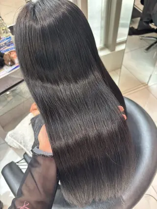 ロング カラー Sakuraෆ˚* 暗髪×まつパ🖤🥀のヘアスタイル