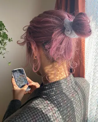 セミロング カラー ヘアアレンジ パーマ指名No1 /namiのヘアスタイル