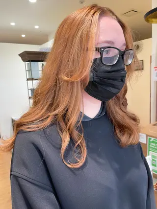 ロング カラー 髪質改善/ブリーチ 田代 龍我のヘアスタイル