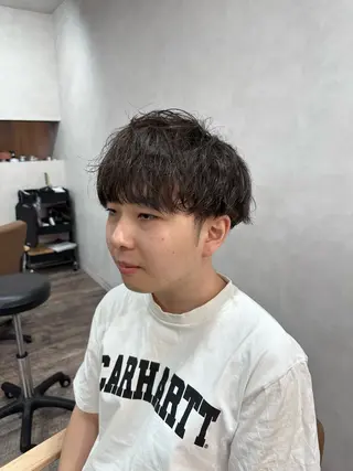 パーマ t.hair垂門真吾 曲がる縮毛矯正/ボブのヘアスタイル