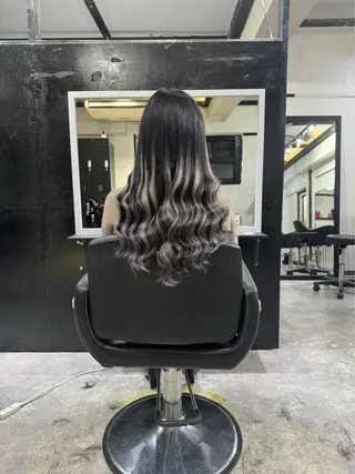 ロング RIN シールエクステのヘアスタイル
