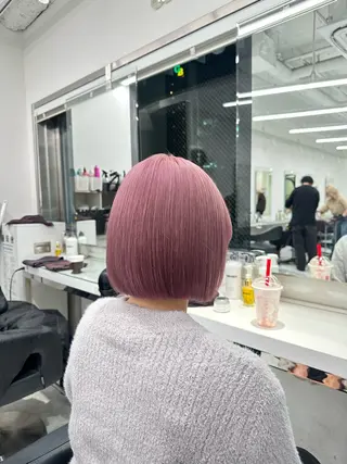 ミディアム カラー ❄最強かわいいカラー ❄️MINA❄️のヘアスタイル