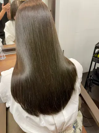 セミロング カラー 竹下 了史のヘアスタイル
