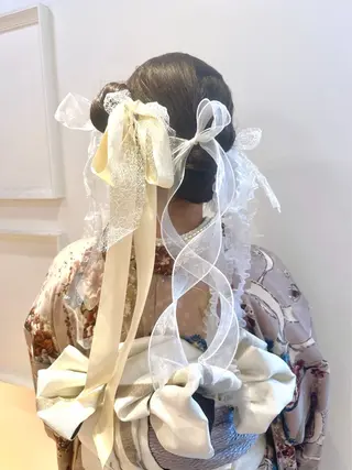 ヘアアレンジ Rio🎀 カラー/顔周りカットのヘアスタイル