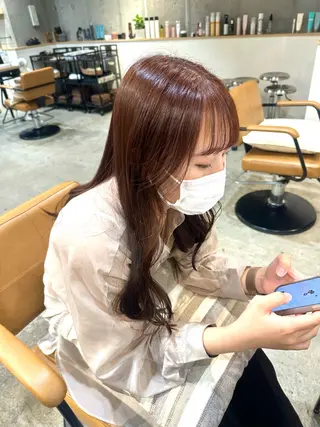 カラー 韓国レイヤー・ボブ/ 暖色⭐️優香⭐️のヘアスタイル