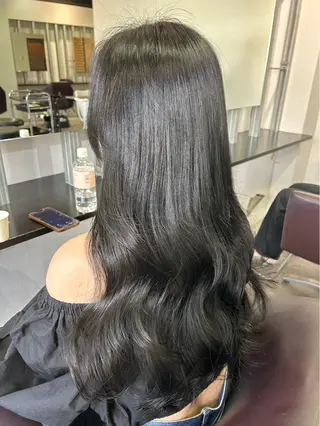 ロング 🩵透明感艶髪 縮毛矯正masa🩵のヘアスタイル
