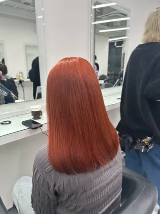 セミロング 💖ベージュ💖 MEARIのヘアスタイル