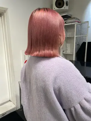 ミディアム カラー パーマ ヘアアレンジ メンズ キッズ ネイル マツエク・マツパ アイブロウ 艶ハイトーン/ヘア アレンジAYAKAのヘアスタイル