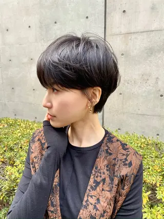 ショート HARUKI MINATO japan Osaka所属・増田 英のヘアスタイル