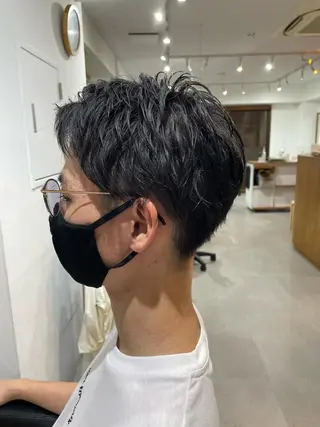 メンズ 🐬脱白髪染めカラー 清水大世🐬のヘアスタイル