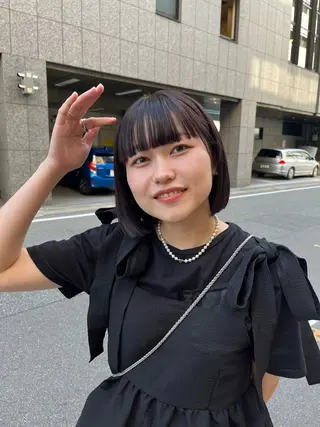 カラー こまつばらみお/レイ ヤー/ダブルカラーのヘアスタイル