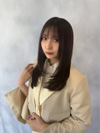 ロング ブリーチなしWカラー レイヤー/Rickyのヘアスタイル