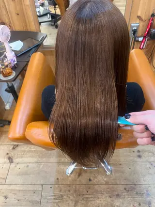 ロング ⚪️髪質改善 縮毛 店長 コウ⚪️のヘアスタイル