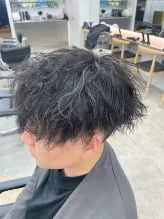 パーマ メンズ メンズ/シャドウ/ 波巻き/kyogoのヘアスタイル